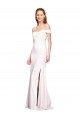 Blanc Sirène Épaule Dénudée Crêpe Stretch Longue Formelles Robes demoiselle d'honneur / Robes de soirée / Robes de bal Pas Chère