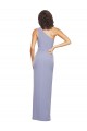 Bleu fumée Fourreau Crêpe Stretch Longue Formelles Robes demoiselle d'honneur / Robes de soirée / Robes de bal Pas Chère