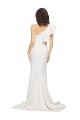 Ivoire Fourreau Balayage train Crêpe Stretch Longue Robes demoiselle d'honneur / Robes de bal Pas Chère
