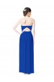 Bleu roi Fourreau Mousseline Longue Robes demoiselle d'honneur Pas Chère