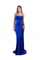 Bleu roi Fourreau Satiné Soyeux Longue Formelles Robes demoiselle d'honneur / Robes de soirée / Robes de bal Pas Chère