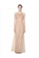 Blush 95 Fourreau Illusion Tulle Longue Robes demoiselle d'honneur Pas Chère