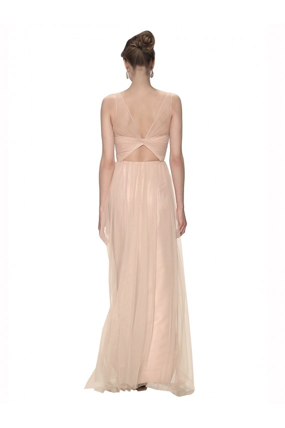 Blush 95 Fourreau Illusion Tulle Longue Robes demoiselle d'honneur Pas Chère