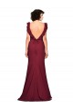 Bordeaux Sirène Sans bretelle Crêpe Stretch Longue Robes demoiselle d'honneur / Robes de bal Pas Chère