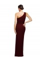 Bordeaux foncé Fourreau Crêpe Stretch Longue Formelles Robes demoiselle d'honneur / Robes de soirée / Robes de bal Pas Chère