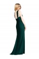 Evergreen Trompette Licou Mousseline Longue Robes demoiselle d'honneur Pas Chère
