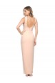Fourreau Col Carré Crêpe Stretch Longue Formelles Robes demoiselle d'honneur / Robes de soirée / Robes de bal Pas Chère