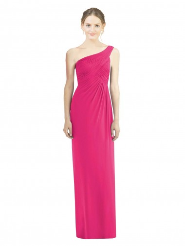 Fourreau Mousseline Longue Robes demoiselle d'honneur Pas Chre