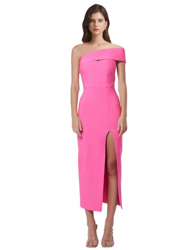 Fourreau midi Crêpe Stretch Longue Formelles Robes demoiselle d'honneur / Robes de soirée / Robes de cocktail Pas Chre