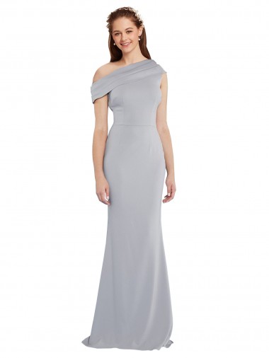 Gris 24 Sirène Crêpe Stretch Longue Formelles Robes demoiselle d'honneur / Robes de soirée / Robes de bal Pas Chre