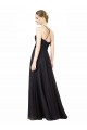 Gris ardoise Trapèze Tulle Dentelle Longue Robes demoiselle d'honneur Pas Chère