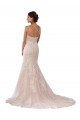 Ivoire & Champagne Sirène Bretelles spaghetti Dentelle Boho Robes de mariée Pas Chère