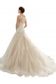Ivoire & Champagne Sirène Tulle Dentelle Robes de mariée Pas Chère