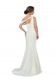 Ivoire Fourreau Balayage train Crêpe Stretch Longue Formelles Robes demoiselle d'honneur / Robes de soirée / Robes de bal Pas Chère