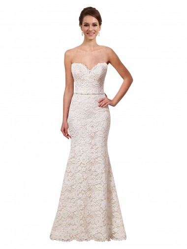 Ivoire Fourreau Dentelle Robes de mariée Pas Chre