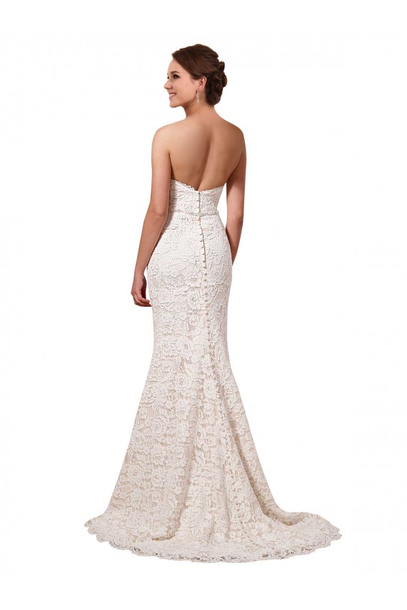 Ivoire Fourreau Dentelle Robes de mariée Pas Chère