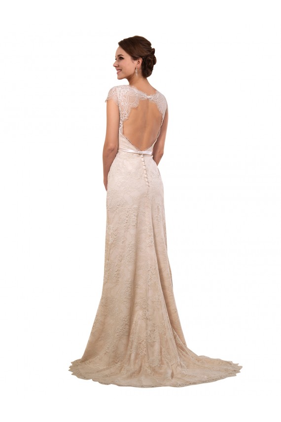 Ivoire Fourreau Dentelle Robes de mariée Pas Chère