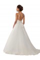 Ivoire Princesse Bretelles spaghetti Tulle Dentelle Boho Robes de mariée Pas Chère