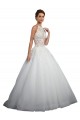 Ivoire Princesse Col Haut Tulle Dentelle Robes de mariée Pas Chère