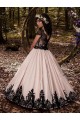 Ivoire Princesse Satiné Dentelle Longue Robes de demoiselle d'honneur - fillette Pas Chère