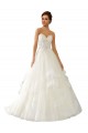 Ivoire Princesse Satiné Tulle Dentelle Robes de mariée Pas Chère