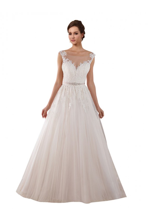 Ivoire Princesse Tulle Dentelle Robes de mariée Pas Chère