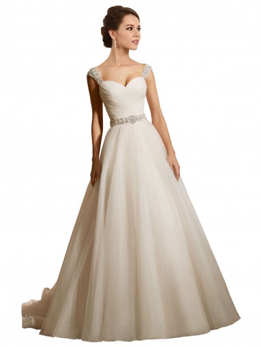 Ivoire Princesse Tulle Robes de mariée Pas Chre