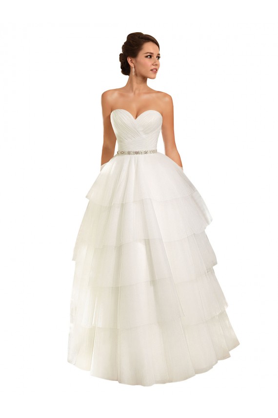 Ivoire Princesse Tulle Robes de mariée Pas Chère