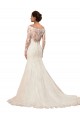 Ivoire Sirène Bateau Dentelle Robes de mariée Pas Chère