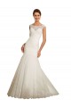 Ivoire Sirène Bateau Tulle Dentelle Robes de mariée Pas Chère