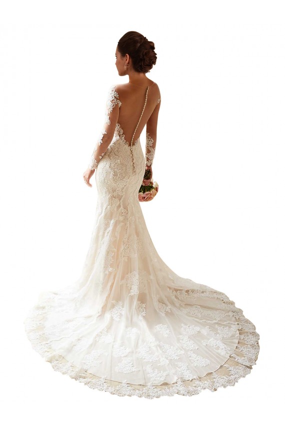 Ivoire Sirène Dentelle Robes de mariée Pas Chère