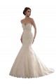 Ivoire Sirène Tulle Dentelle Classique Robes de mariée Pas Chère
