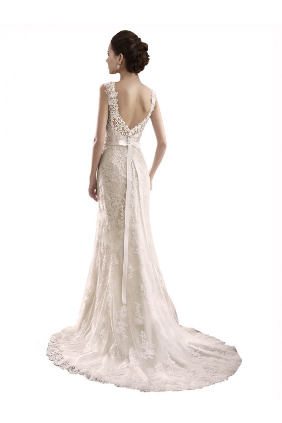 Ivoire Sirène Tulle Dentelle Robes de mariée Pas Chère