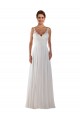 Ivoire Trapèze Mousseline Classique Boho Robes de mariée Pas Chère