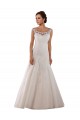 Ivoire Trapèze Scoop Tulle Robes de mariée Pas Chère