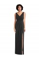 Noir Fourreau Col V Spandex Longue Formelles Robes demoiselle d'honneur / Robes de soirée / Robes de bal Pas Chère