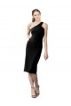 Noir Fourreau Crêpe Stretch Courte Robes demoiselle d'honneur / Robes de soirée / Robes de cocktail Pas Chère