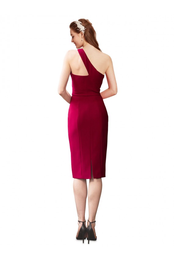 Noir Fourreau Crêpe Stretch Courte Robes demoiselle d'honneur / Robes de soirée / Robes de cocktail Pas Chère