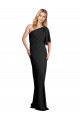 Noir Fourreau Crêpe Stretch Longue Formelles Robes demoiselle d'honneur / Robes de soirée / Robes de bal Pas Chère