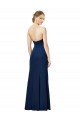 Noir Fourreau Sans bretelle Crêpe Stretch Longue Formelles Robes demoiselle d'honneur / Robes de soirée / Robes de bal Pas Chère
