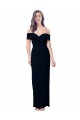 Noir Sirène Épaule Dénudée Crêpe Stretch Longue Formelles Robes demoiselle d'honneur / Robes de soirée / Robes de bal Pas Chère
