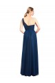 Noir Trapèze Tulle Longue Robes demoiselle d'honneur Pas Chère