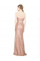 Or rose Trapèze Paillette Longue Formelles Robes demoiselle d'honneur / Robes de soirée / Robes de bal Pas Chère