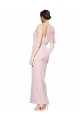 Rose Fourreau Crêpe Stretch Longue Formelles Robes demoiselle d'honneur / Robes de soirée / Robes de bal Pas Chère