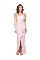 Rose Fourreau Sans bretelle Crêpe Stretch Longue Formelles Robes demoiselle d'honneur / Robes de soirée / Robes de bal Pas Chère