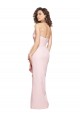 Rose Fourreau Sans bretelle Crêpe Stretch Longue Formelles Robes demoiselle d'honneur / Robes de soirée / Robes de bal Pas Chère