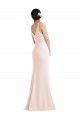 Rose Trompette Col V Crêpe Stretch Longue Formelles Robes demoiselle d'honneur / Robes de soirée / Robes de bal Pas Chère