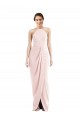 Rose Trompette Licou Crêpe Stretch Longue Robes demoiselle d'honneur / Robes de bal Pas Chère