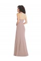 Rose poussiéreux Sirène Sans bretelle Crêpe Stretch Longue Formelles Robes demoiselle d'honneur / Robes de soirée / Robes de bal Pas Chère