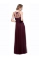 Rouge 74 Trapèze Licou Illusion Tulle Longue Robes demoiselle d'honneur Pas Chère